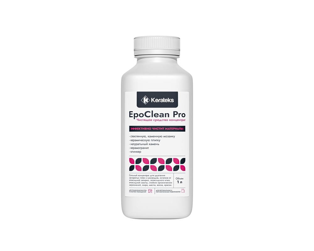 Очиститель остатков от эпоксидной затирки KERATEKS EpoClean PRO, 1л