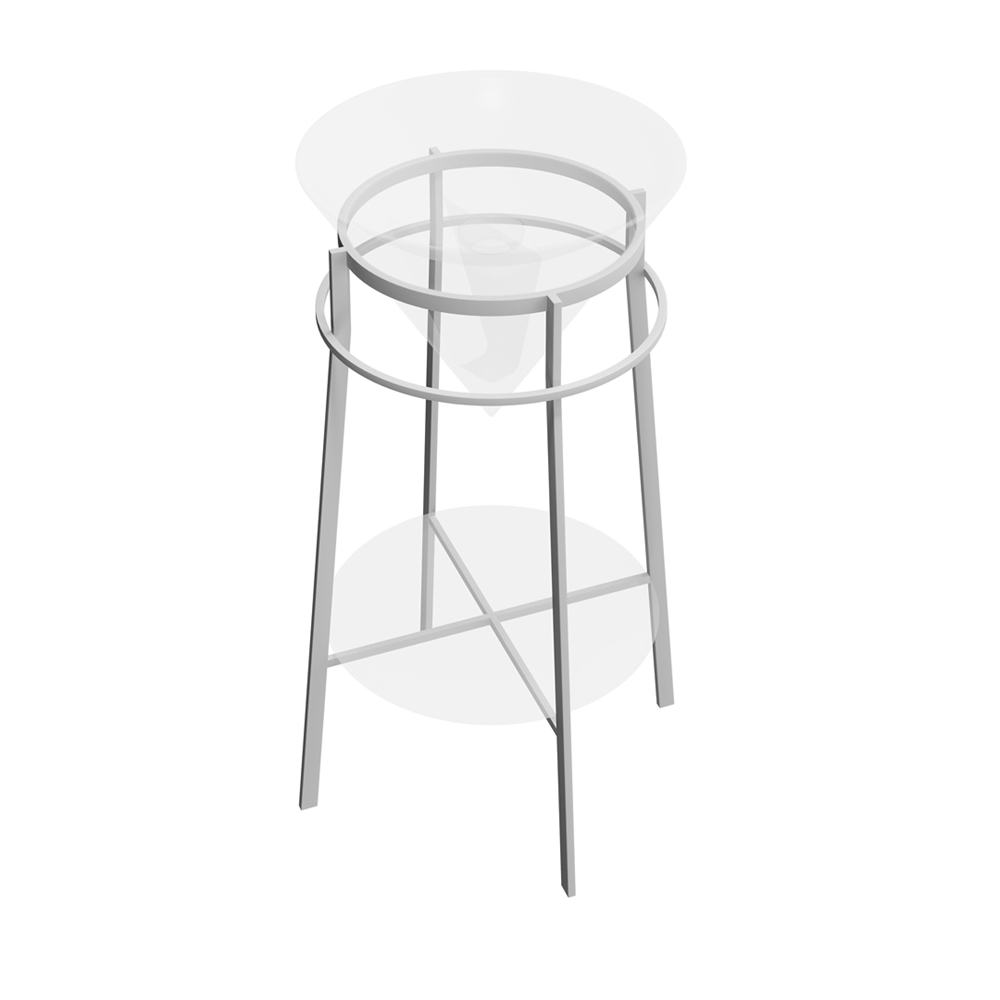 CO.44/WHT.M Металлическая структура Cono/Коно напольная 44, белая матовая
