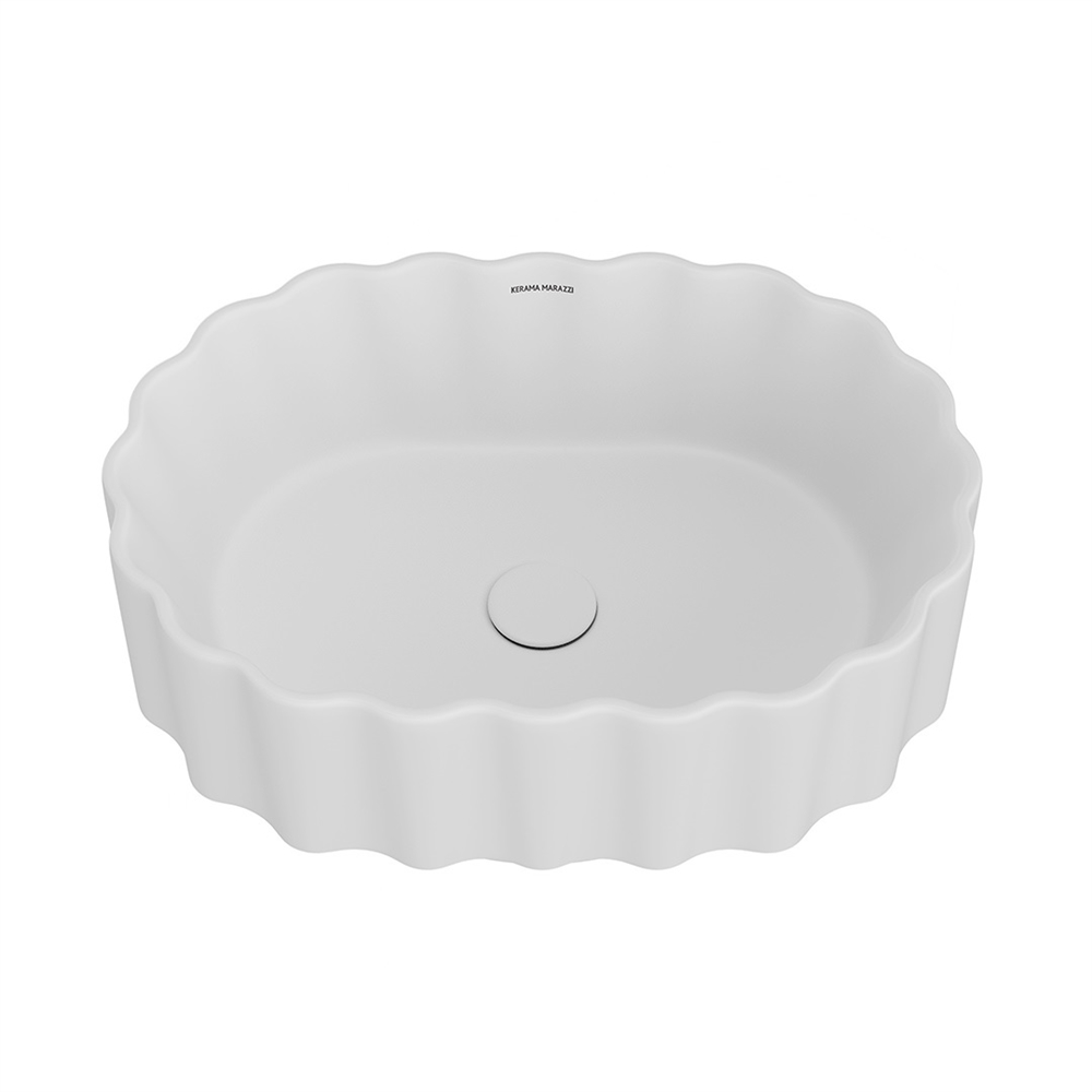 CC.wb.50/WHT.M Раковина ARTBASIN Conchiglia/АртБейзин Конкилья накладная 50, белая матовая