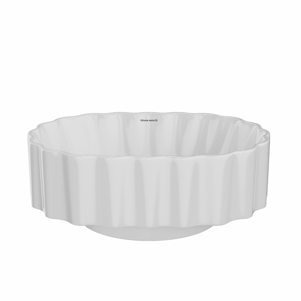CC.wb.50/WHT Раковина ARTBASIN Conchiglia/АртБейзин Конкилья накладная 50, белая глянцевая