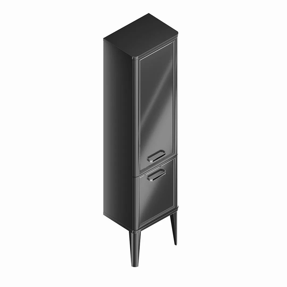 PO.M.150/BLK Пенал Pompei/Помпеи напольный\подвесной 150, черный глянцевый
