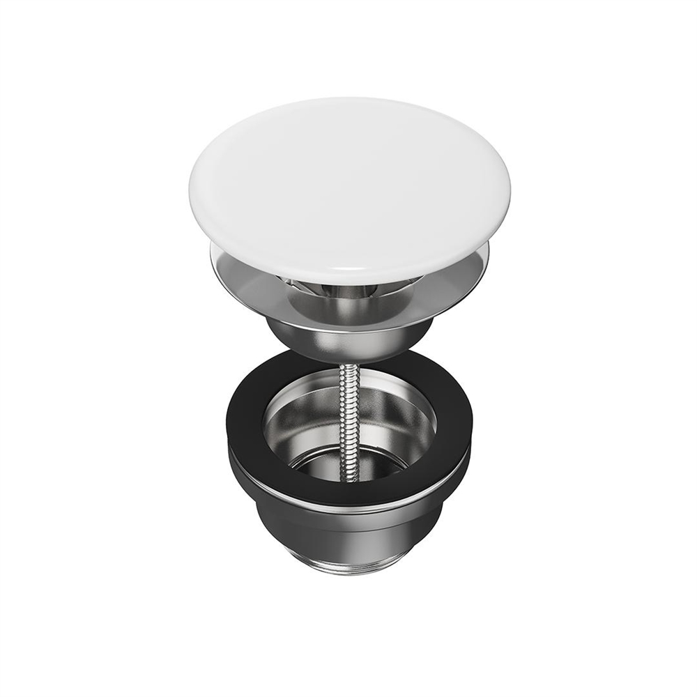 DRR.1/WHT Донный клапан фиксированный с керамической крышкой