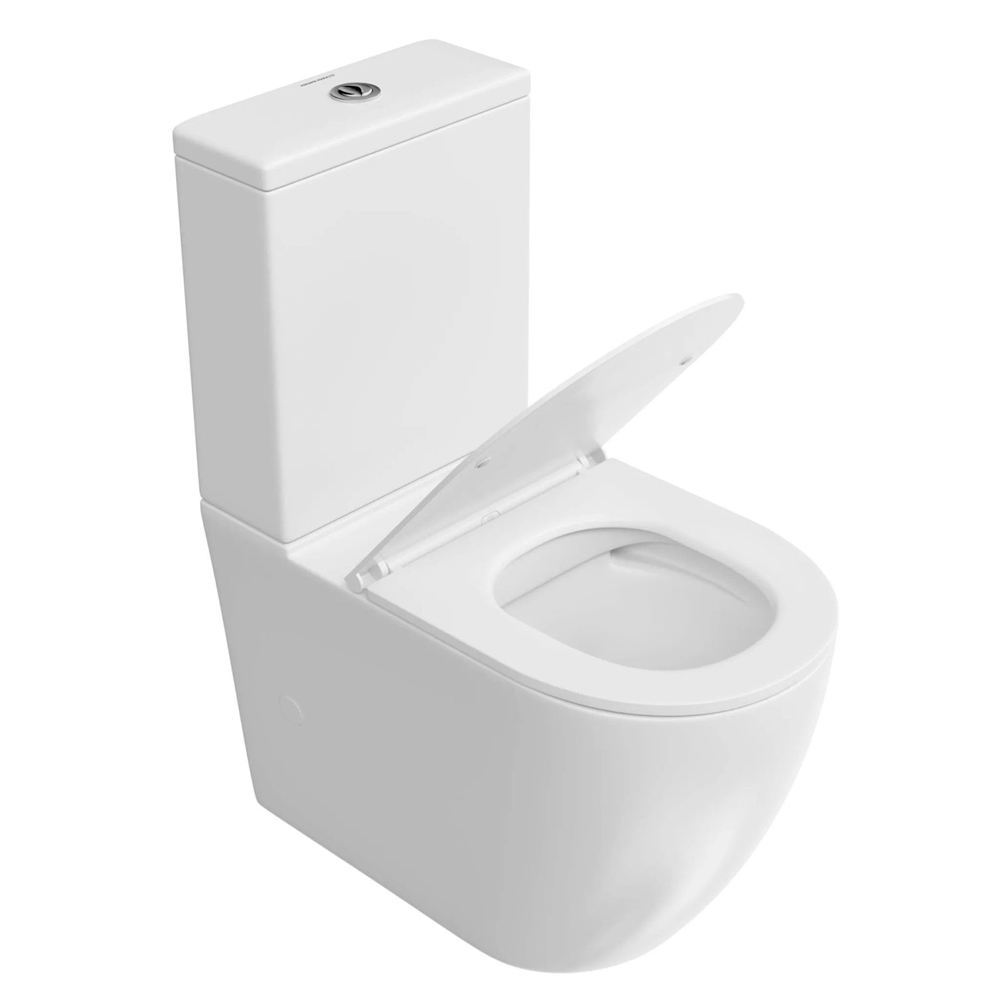SF.wc.01 Унитаз Sfera/Сфера напольный безободковый с крепежом и сиденьем, белый глянцевый
