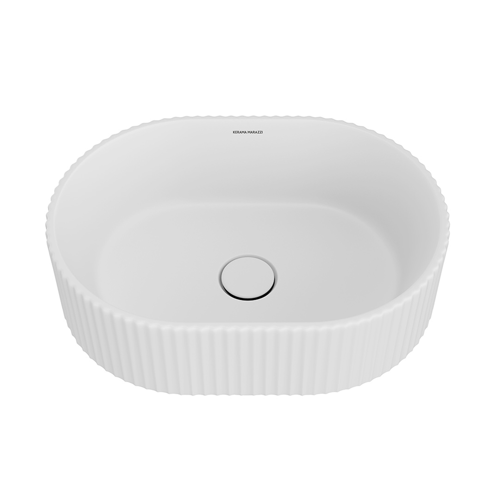 VE.wb.50/WHT.M Раковина ARTBASIN Vento/АртБейзин Венто накладная 50, белая матовая