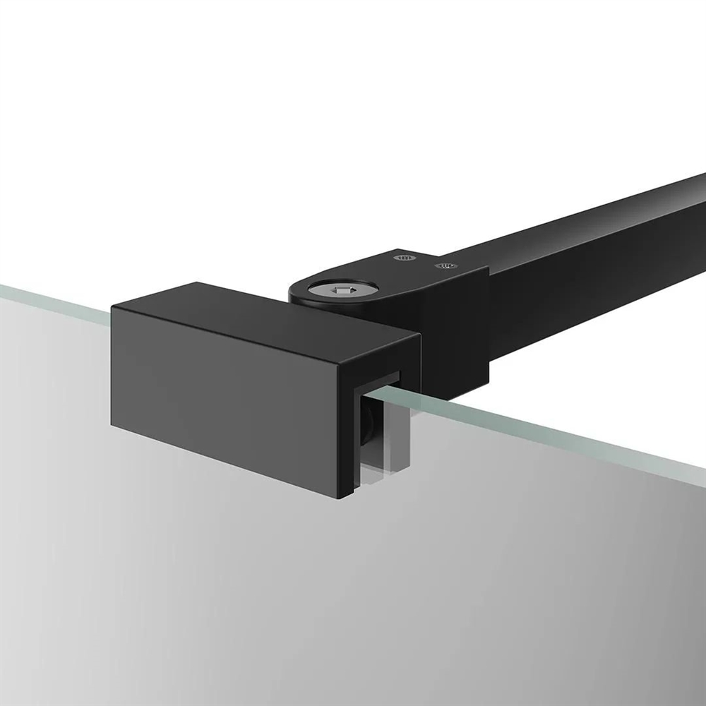 VE.FB250.BSD.BLK.M Фиксатор для стеклянной шторки Vetro/Ветро, 25 см, матовый черный
