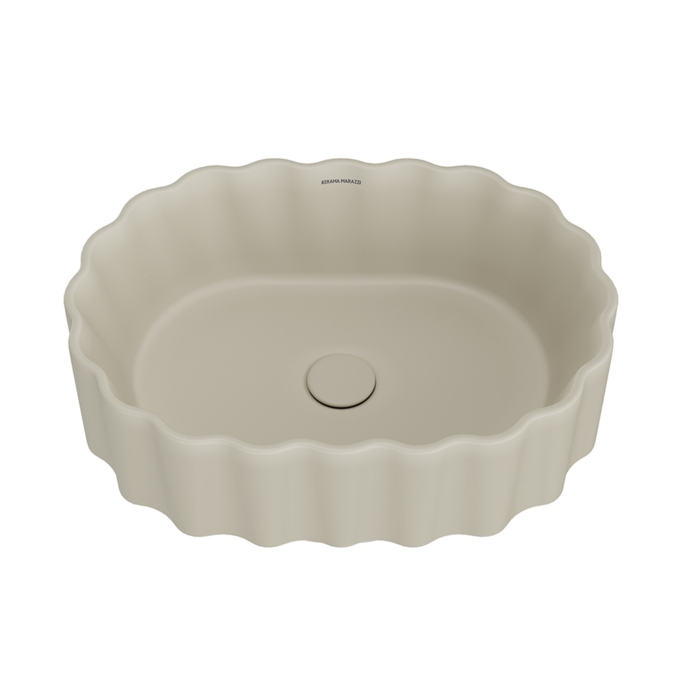 CC.wb.50/SAN Раковина ARTBASIN Conchiglia/АртБейзин Конкилья накладная 50, песочная матовая