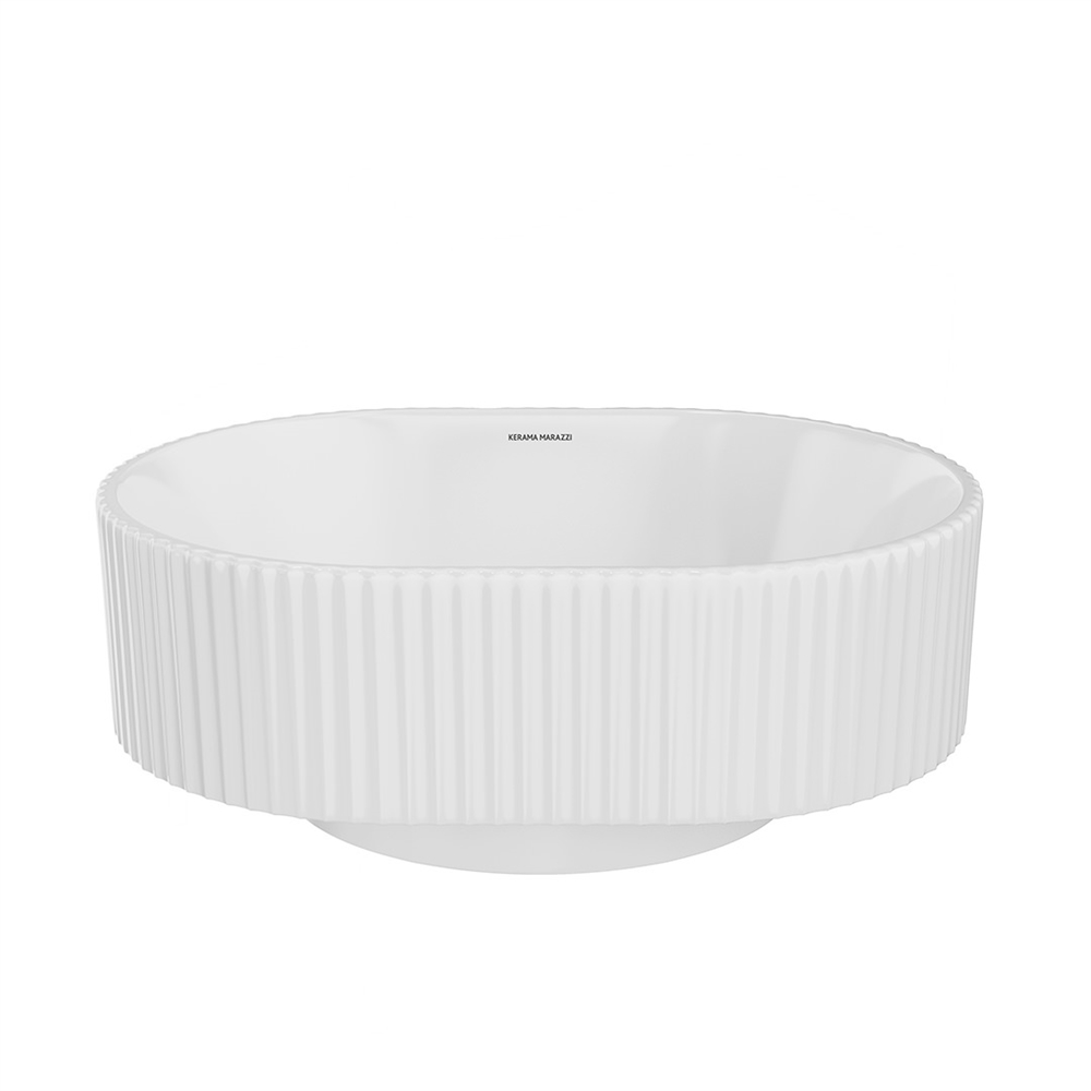 VE.wb.50/WHT Раковина ARTBASIN Vento/АртБейзин Венто накладная 50, белая глянцевая