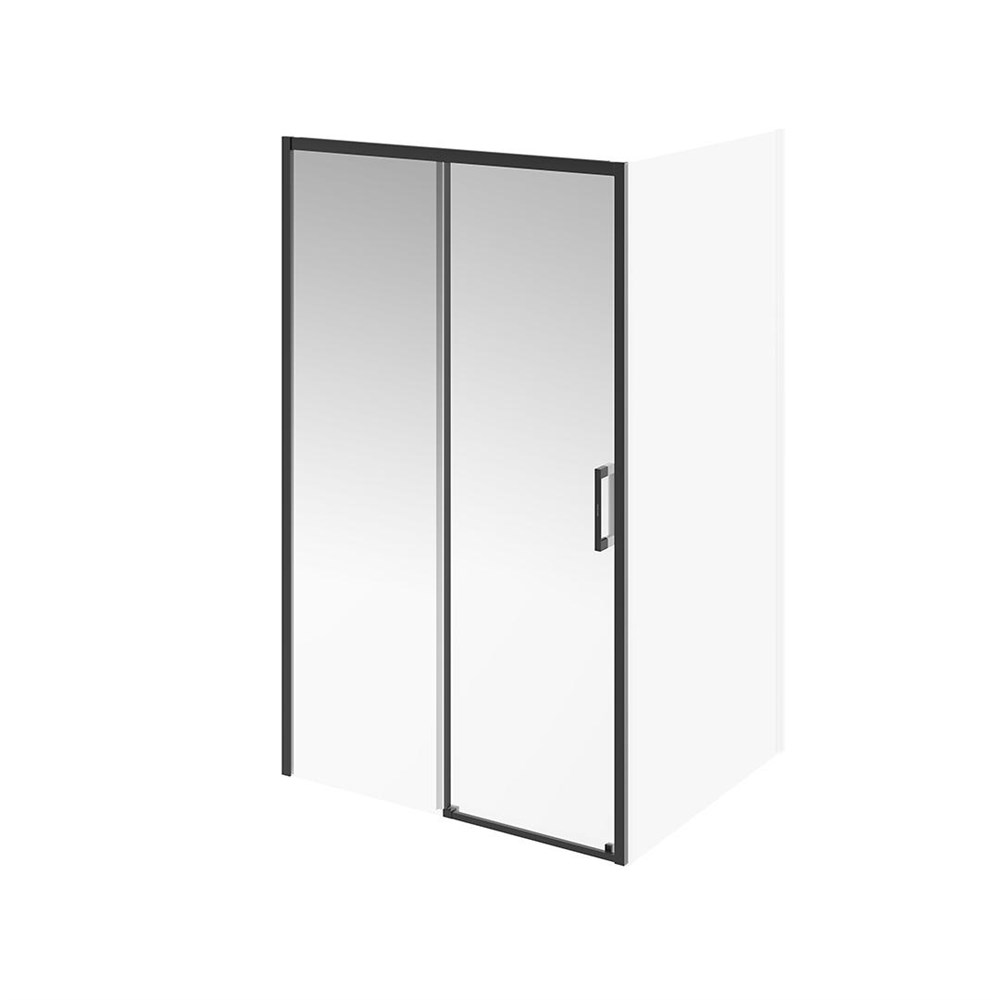 VE.120.SD.BLK.M Душевая дверь Vetro/Ветро, раздвижная, 120х195, матовый черный