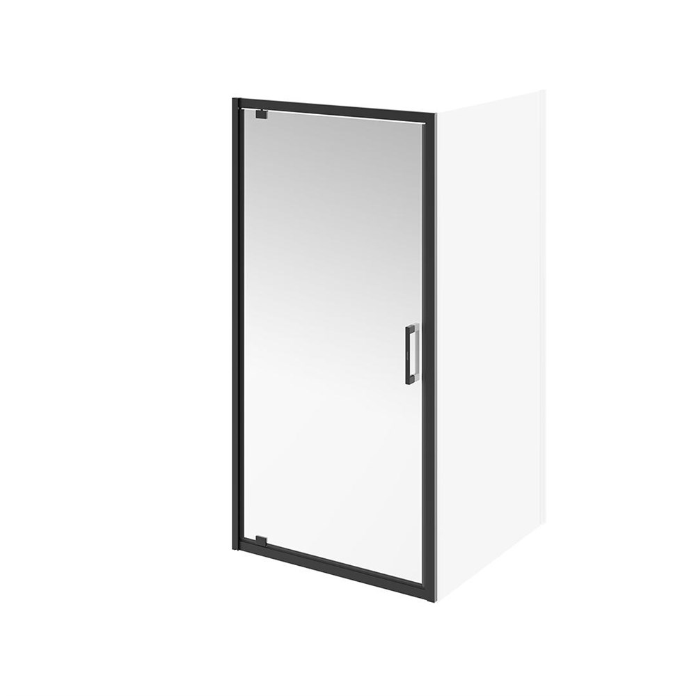 VE.100.PD.BLK.M Душевая дверь Vetro/Ветро, распашная, 100х195, матовый черный