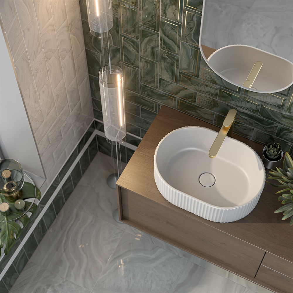 VE.wb.50/WHT.M Раковина ARTBASIN Vento/АртБейзин Венто накладная 50, белая матовая