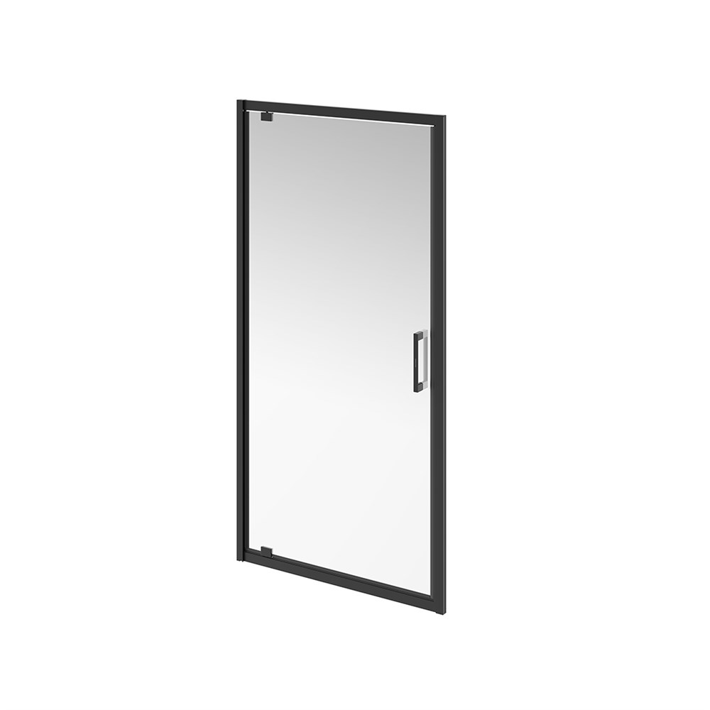 VE.100.PD.BLK.M Душевая дверь Vetro/Ветро, распашная, 100х195, матовый черный