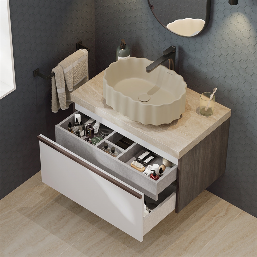 CC.wb.50/SAN Раковина ARTBASIN Conchiglia/АртБейзин Конкилья накладная 50, песочная матовая