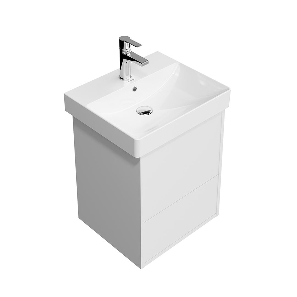 PRO.50.2/WHT Тумба Pro/Про подвесная 2 ящика 50, белая матовая