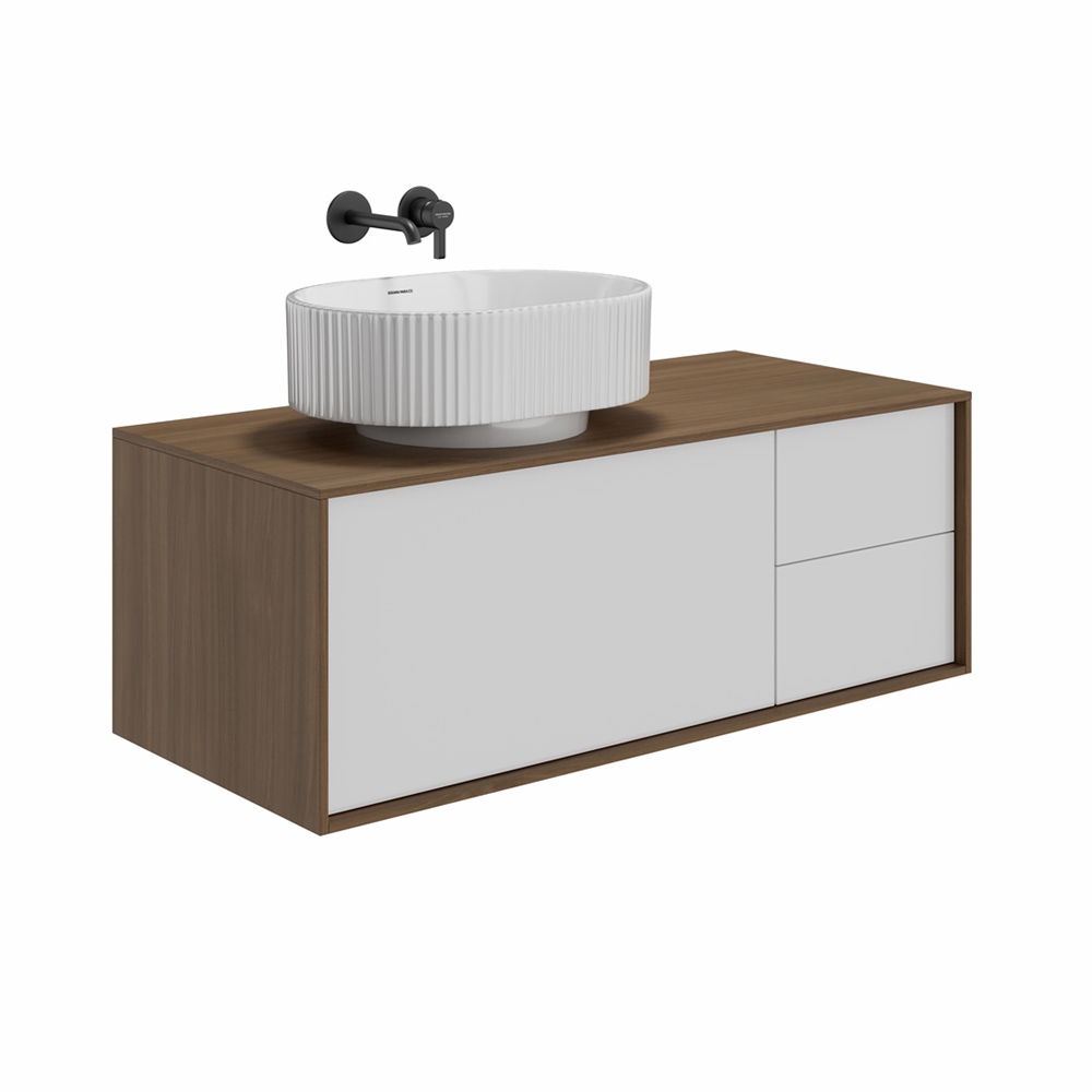 VE.wb.50/WHT Раковина ARTBASIN Vento/АртБейзин Венто накладная 50, белая глянцевая