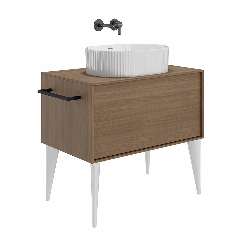 VE.wb.50/WHT Раковина ARTBASIN Vento/АртБейзин Венто накладная 50, белая глянцевая