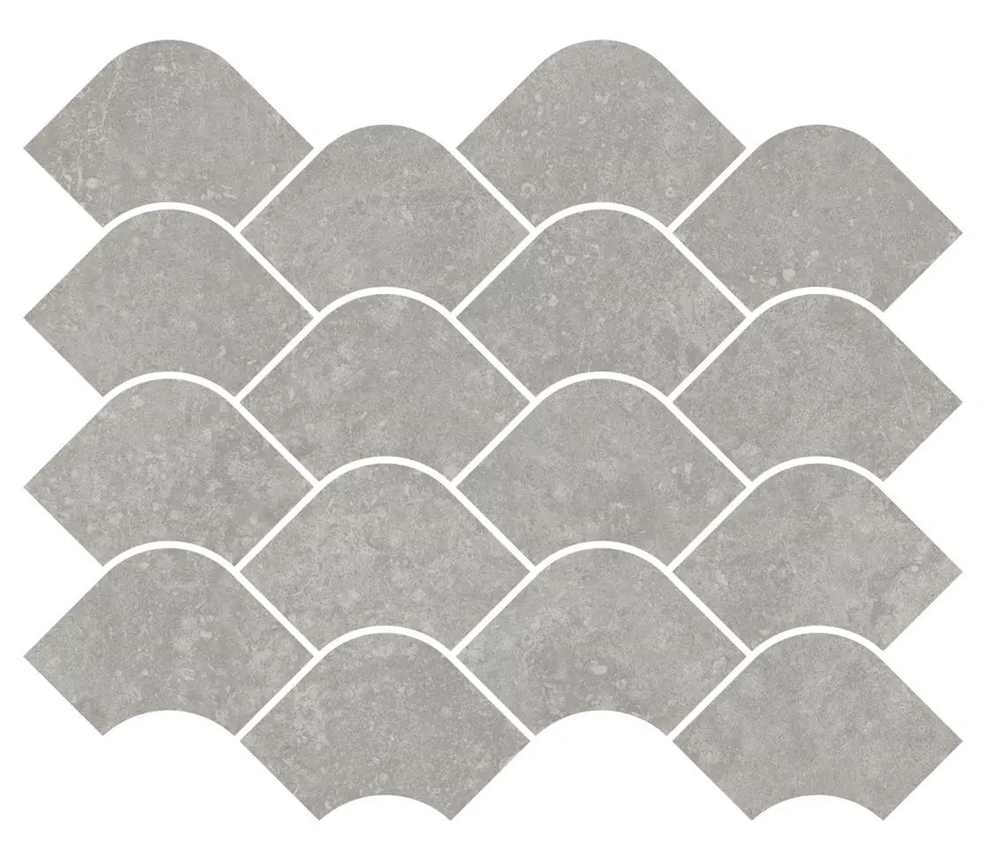 KMD2HID002BR Декор Касабланка наборный серый матовый обрезной 30x25x0,9