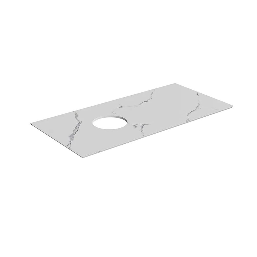 CO5.SG50008220R/100 Столешница из керамогранита Iconico/Иконико Монте Тиберио 100 см, белая матовая, без отверстия под смеситель