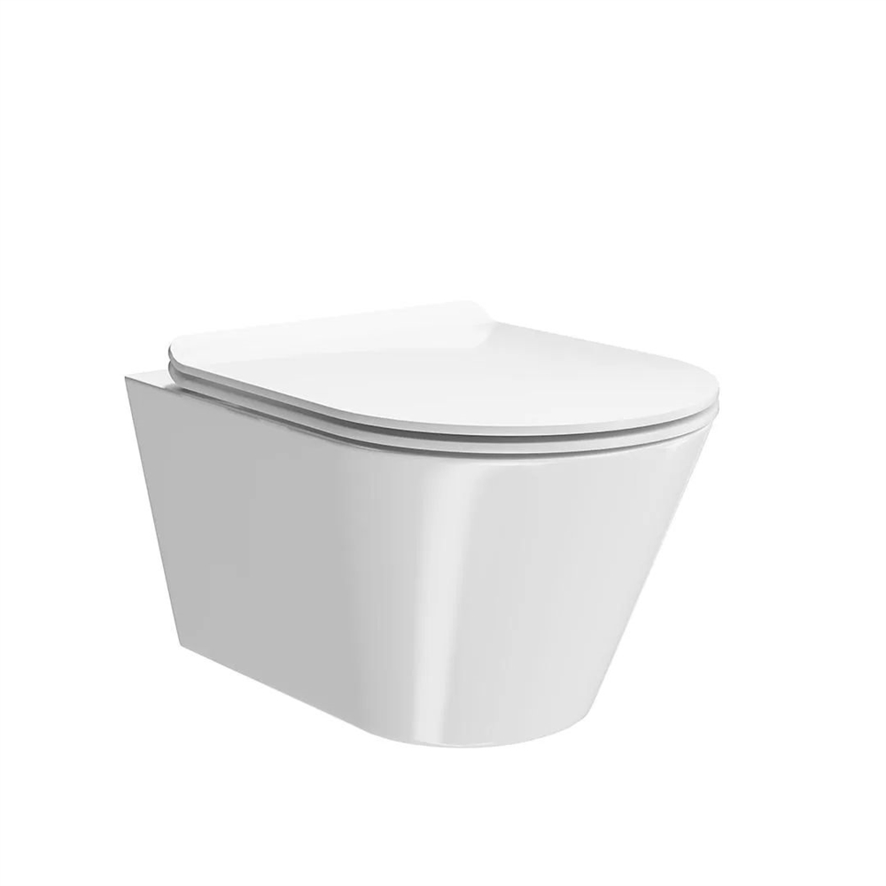 KMPMWc53GWh2 Унитаз Plaza Modern/Плаза Модерн подвесной безободковый, белый глянцевый